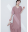 【natural coutur】【WEB限定】カシュクールパフスリーブワンピース