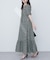 【natural coutur】【WEB限定】カシュクールパフスリーブワンピース