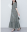【natural coutur】【WEB限定】カシュクールパフスリーブワンピース
