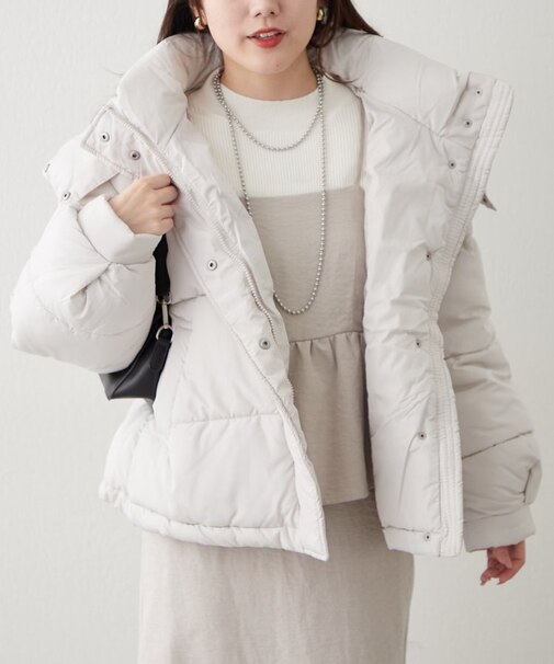 プチプラseries?【RMAF】フード付き２WAY中綿ジャケット