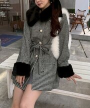 【WEB先行予約】フェイクファー付ミドルコート