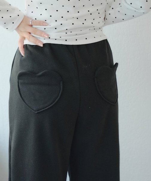 【RMAF】ハートポケットスウェットバレルパンツ