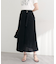 【natural couture】ラップ風ツイードスカート