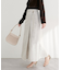 【natural couture】ラップ風ツイードスカート