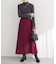 【natural couture】ラップ風ツイードスカート