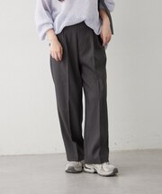 【裏起毛であたたか！】アソート柄タックパンツ