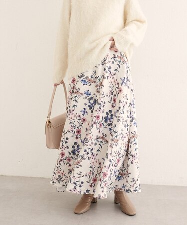 【natural couture】フロリエンタルフレアスカート