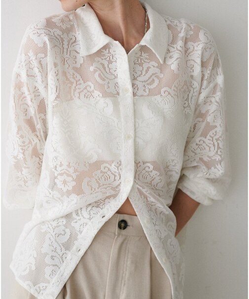 【LARUTA】レースシャツ