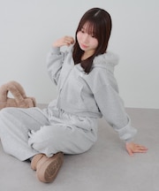 【上下SET】ファーパーカーセットアップ