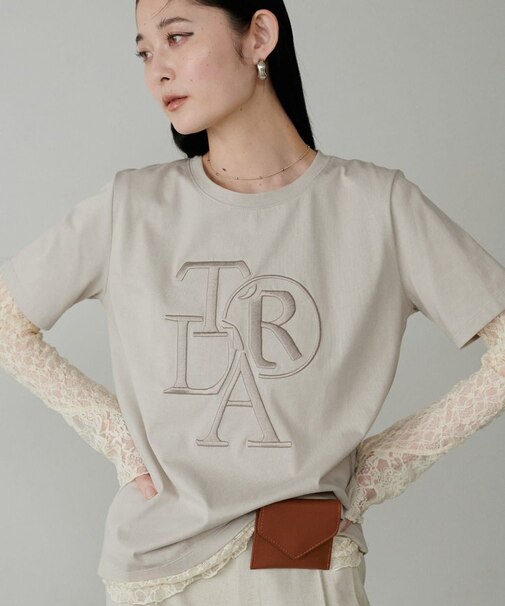 【LARUTA】厚盛ロゴ刺繍T