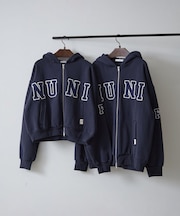 【NUNIFE】【選べる2丈！】裏起毛ロゴパーカー