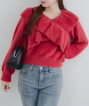 【RMAF】フェザークロスフリルニット