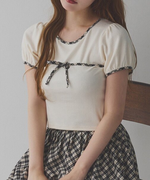 【one after another】配色リボンT