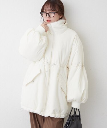 衿ファードロスト中綿ジャケット