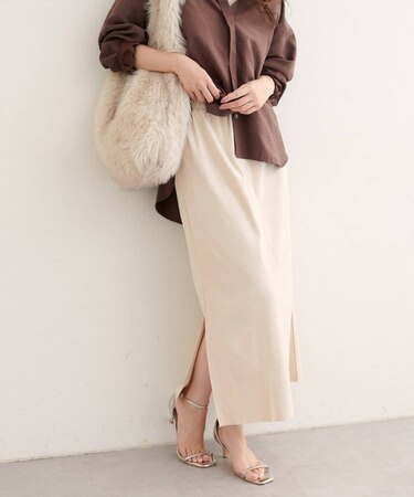 【EVERY.VERY niceclaup】マルチウェイカットスウェードスカート