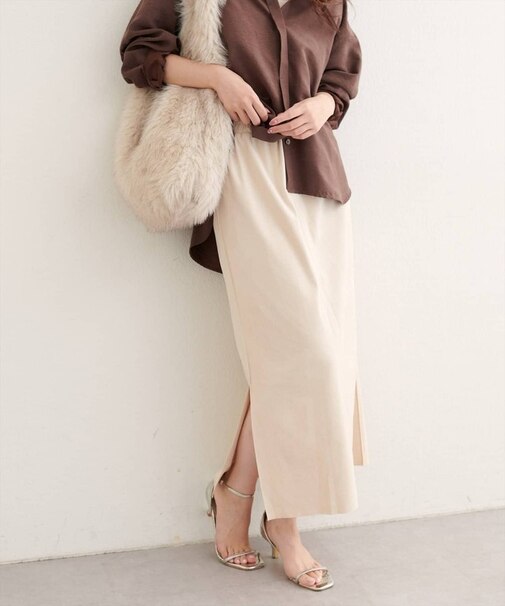 【EVERY.VERY niceclaup】マルチウェイカットスウェードスカート