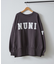 【NUNIFE】スリット入り裏起毛スウェット