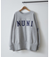 【NUNIFE】スリット入り裏起毛スウェット