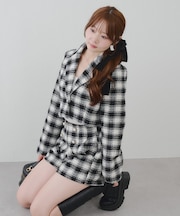 【セットアップ対応】ツイードショートジャケット