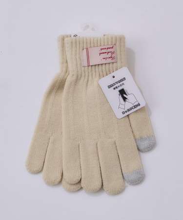 \スマホタッチ機能付き!/裏起毛手袋