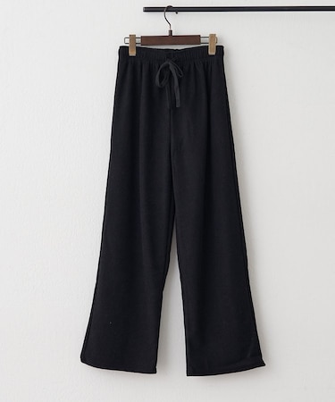 【裏ベロアであたたか!】コール天イージーパンツ