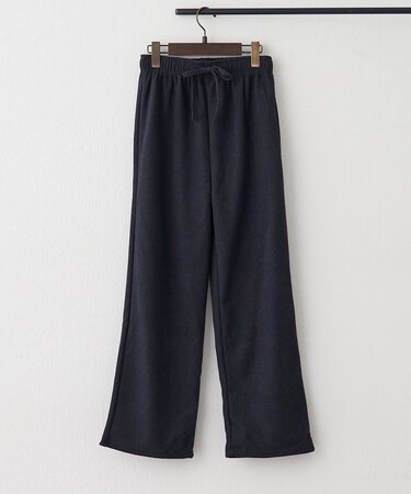 【裏ベロアであたたか！】コール天イージーパンツ