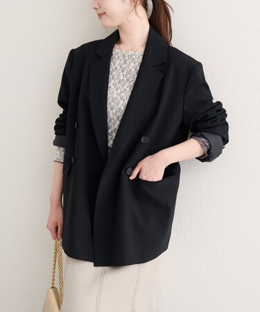 【natural couture】ベルト付きロングテーラージャケット