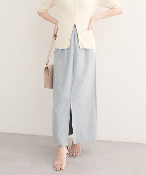 【natural couture】マルチウェイカットスウェードスカート