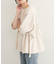 【natural couture】サイドドロスト7部袖ブラウス