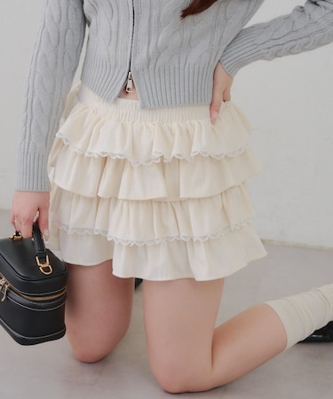 【RMAF】レースフリルミニスカート
