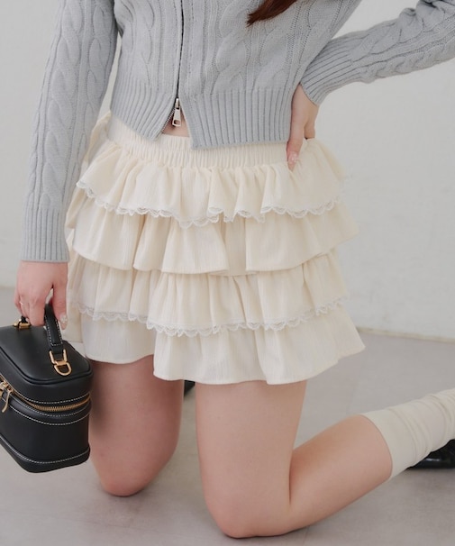【RMAF】レースフリルミニスカート