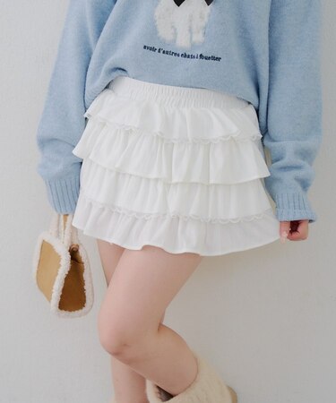 【RMAF】レースフリルミニスカート