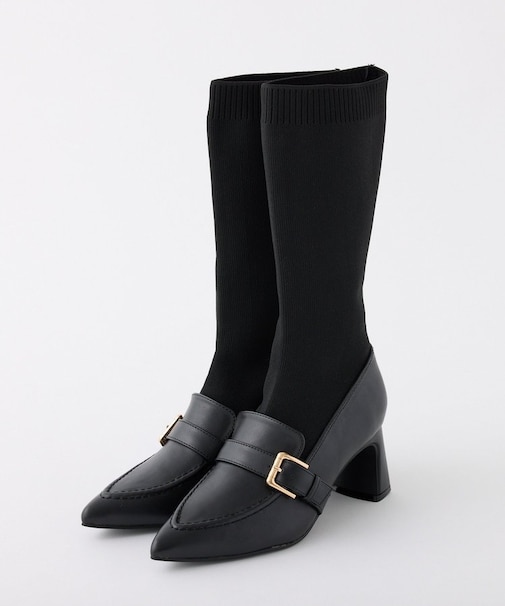 【one after another】ソックスローファーブーツ