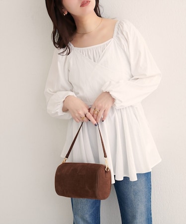 【natural couture】マルチWAYカシュクールリボンブラウス