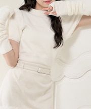 【one after another】アームウォーマー付きニット