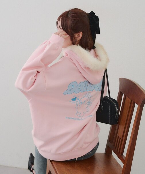 【RMAF】推し活うさぎ裏起毛パーカー