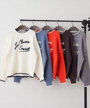 【NAO】コード刺繍ロゴプルオーバー