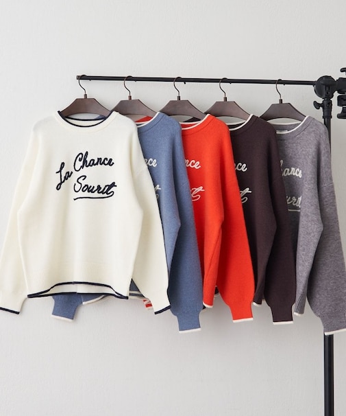 【NAO】コード刺繍ロゴプルオーバー