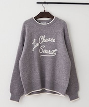 【NAO】コード刺繍ロゴプルオーバー