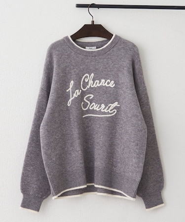 【NAO】コード刺繍ロゴプルオーバー