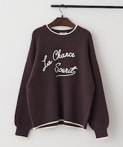 【NAO】コード刺繍ロゴプルオーバー