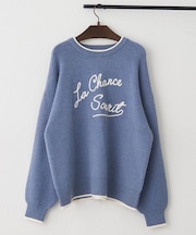 【NAO】コード刺繍ロゴプルオーバー