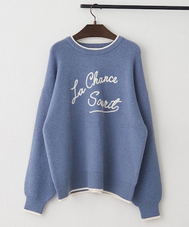 【NAO】コード刺繍ロゴプルオーバー