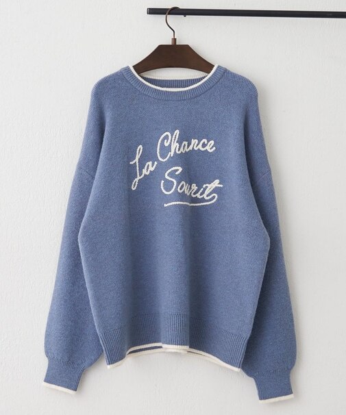 【NAO】コード刺繍ロゴプルオーバー