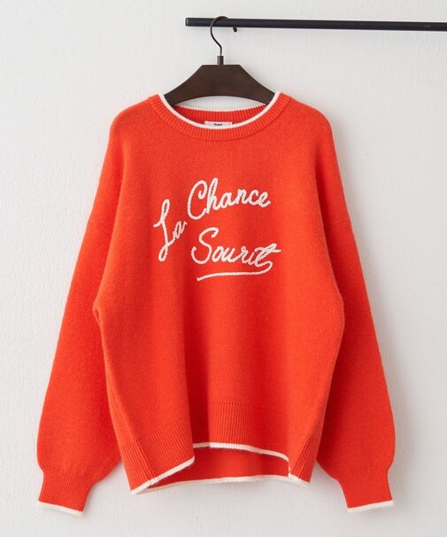 【NAO】コード刺繍ロゴプルオーバー