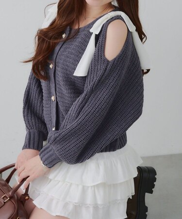 【RMAF】肩リボンモールプルオーバー