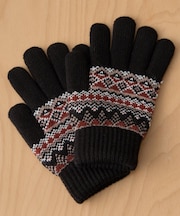 ジャガード柄手袋