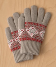 ジャガード柄手袋