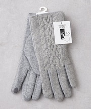 ＼スマホタッチ／ケーブル編み手袋