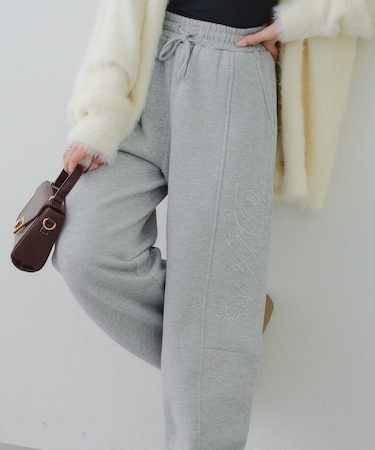 【SETUP対応】キラキラロゴスウェットパンツ